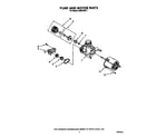 Whirlpool DU8016XX1 pump and motor diagram
