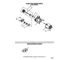 Whirlpool DU8000XX1 pump and motor diagram