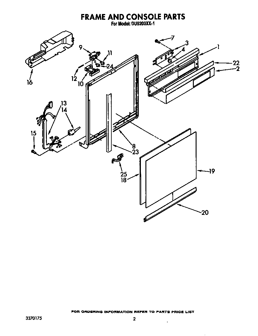 Frame and console