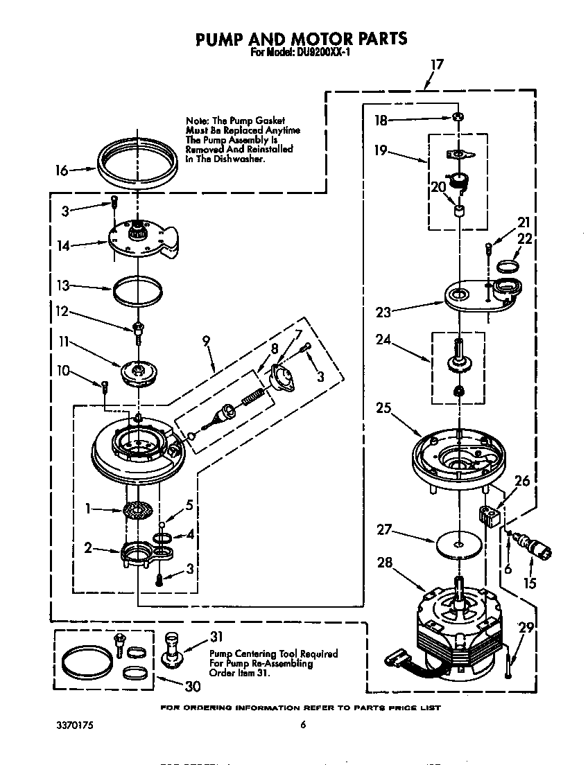 Pump and motor