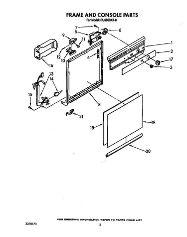 Frame and console