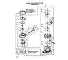 Whirlpool DU9450XX0 pump and motor diagram