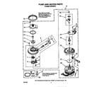 Whirlpool DU9420XX0 pump and motor diagram