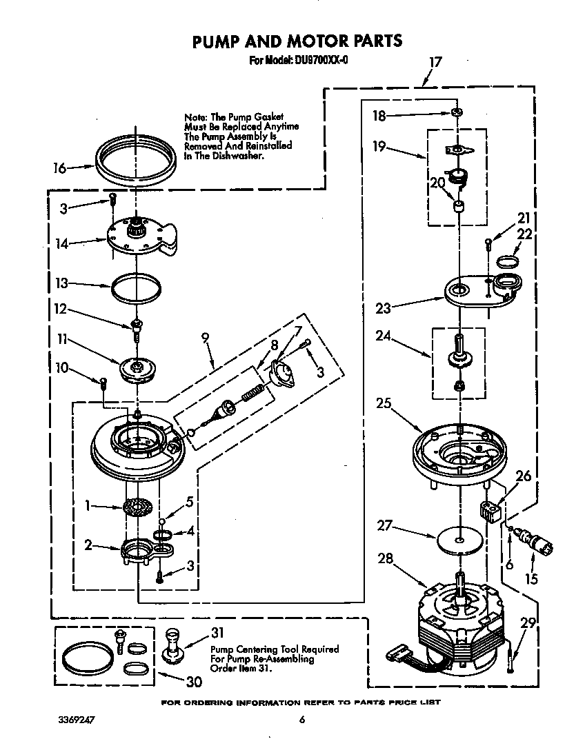 Pump and motor