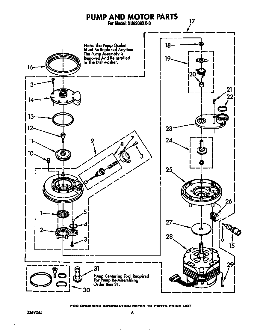 Pump and motor