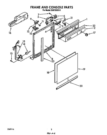 Frame and console