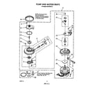Whirlpool DU8700XX0 pump and motor diagram