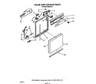 Whirlpool DU8300XX0 frame and console diagram