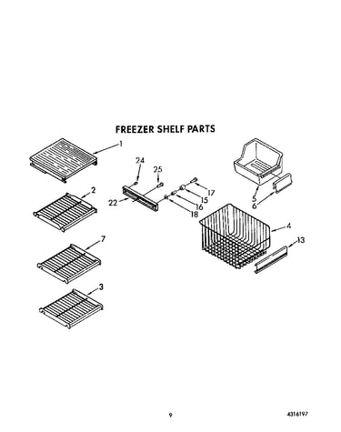 Freezer shelf