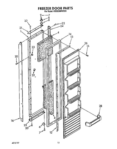 Freezer door