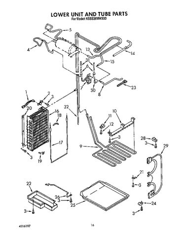 Lower unit and tube