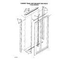 KitchenAid KSSS36DWX00 cabinet trims and breaker trim diagram