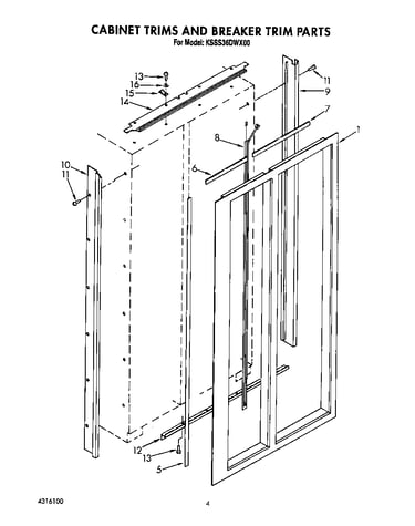 Cabinet trims and breaker trim