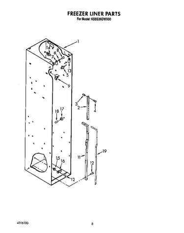 Freezer liner