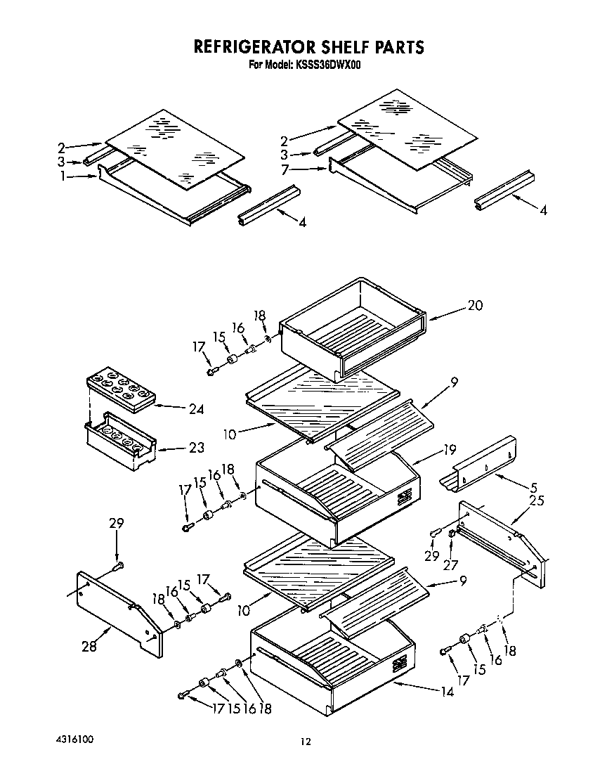 Refrigerator shelf