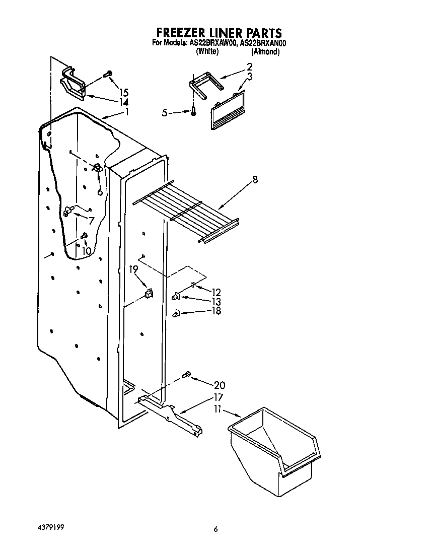 Freezer liner