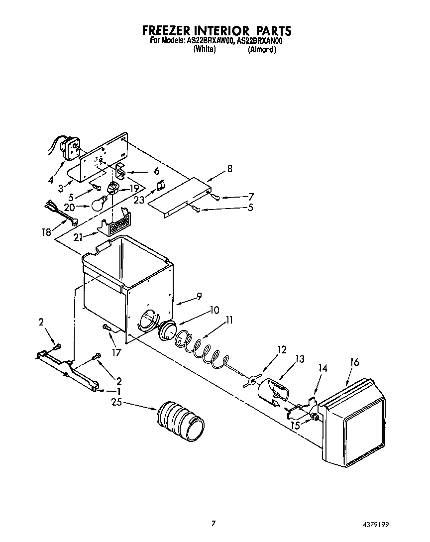 Freezer interior