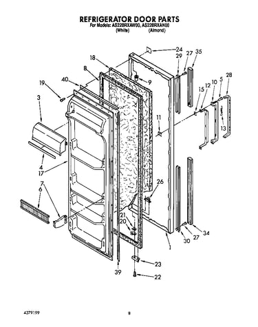 Refrigerator door