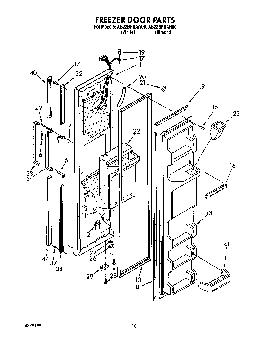 Freezer door