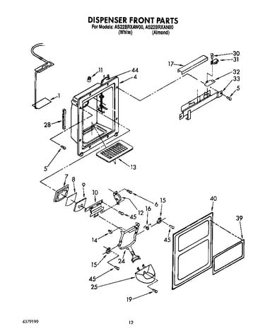 Dispenser front