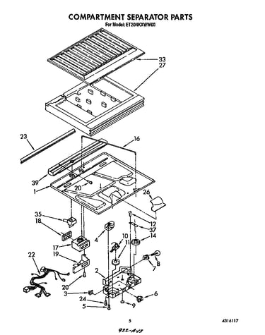 Compartment separator