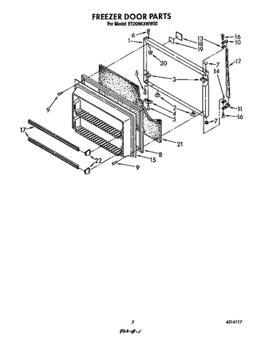 Freezer door
