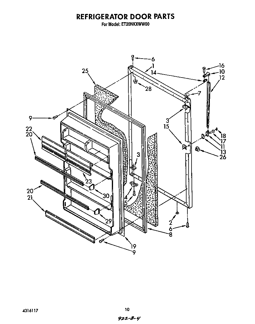 Refrigerator door