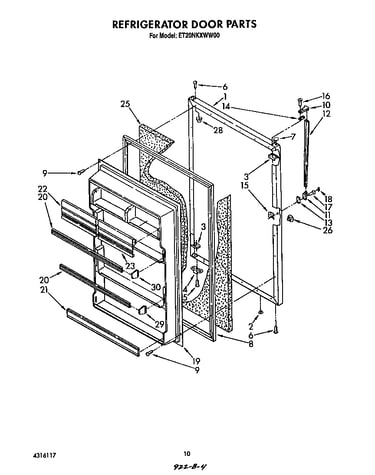 Refrigerator door