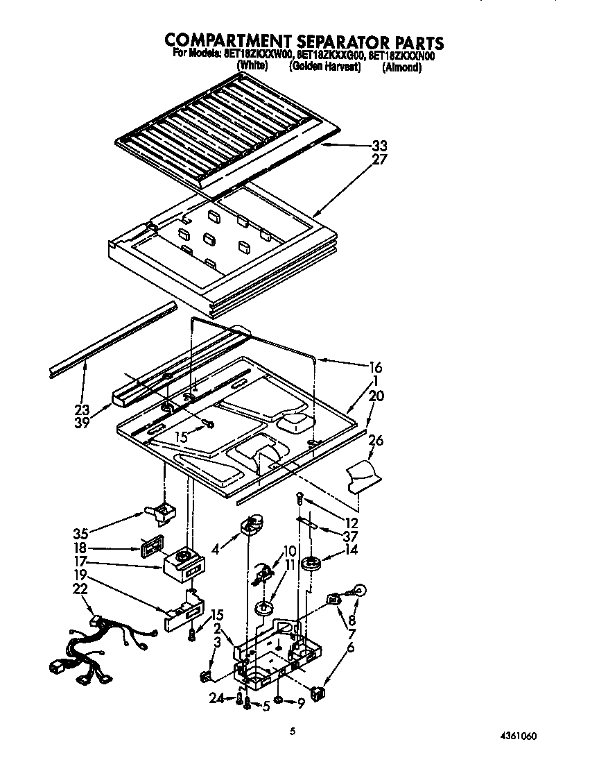 Compartment separator
