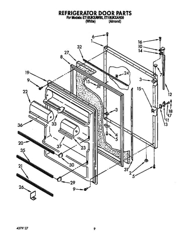 Refrigerator door