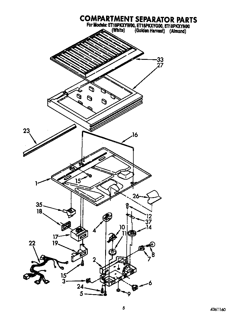 Compartment separator