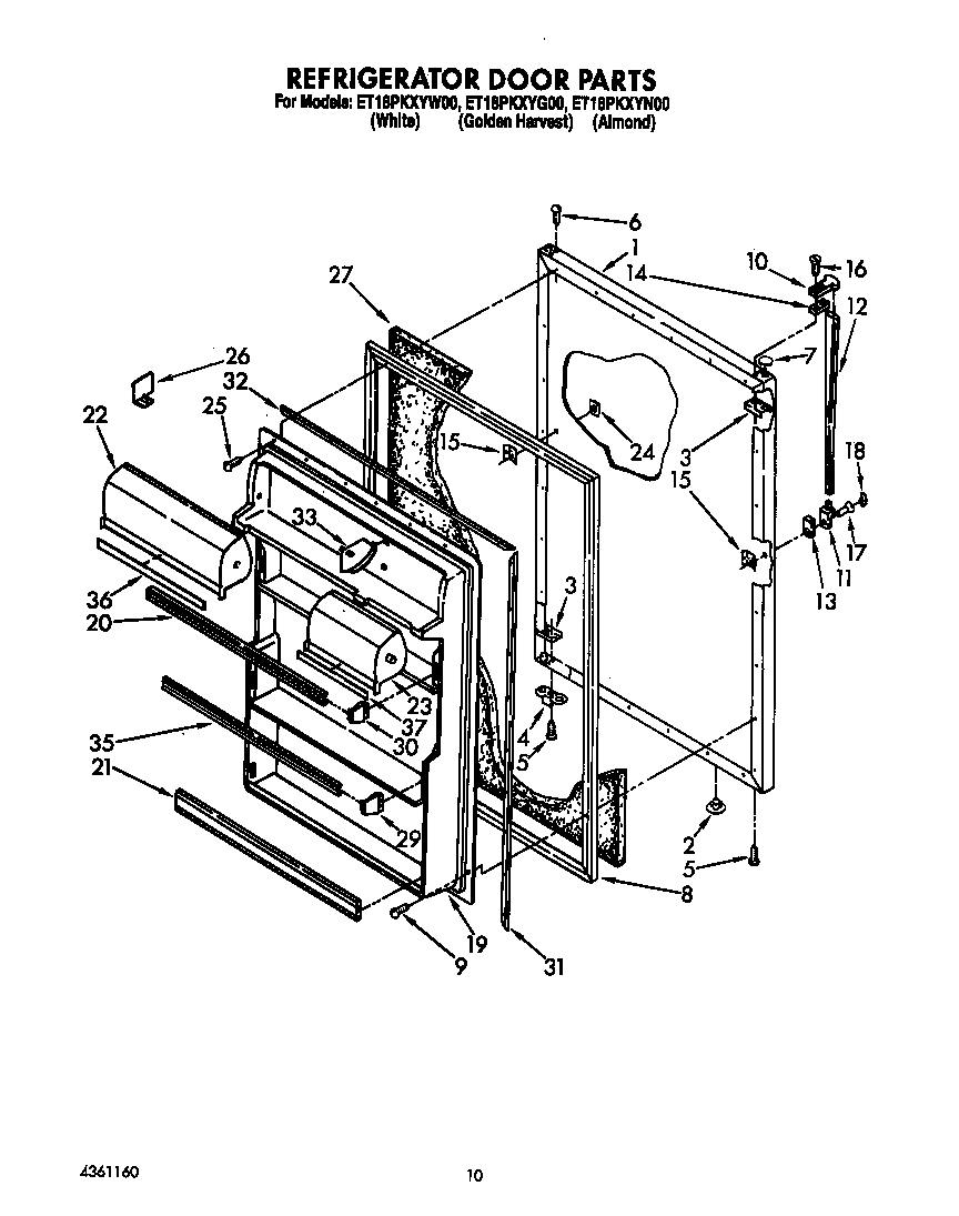 Refrigerator door