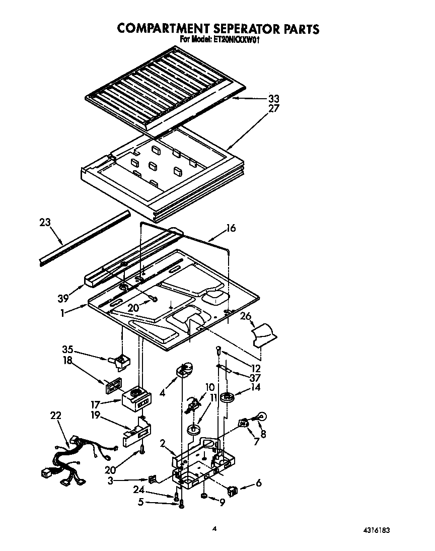 Compartment separator
