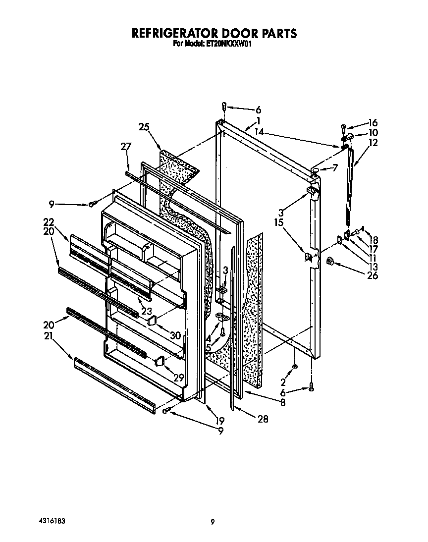 Refrigerator door