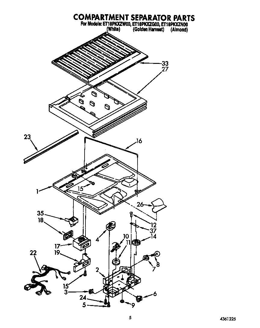 Compartment separator