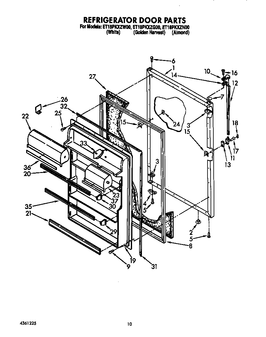 Refrigerator door