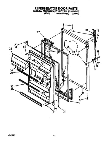 Refrigerator door