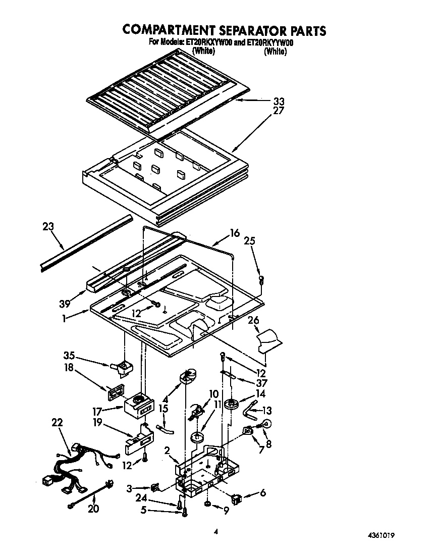 Compartment separator