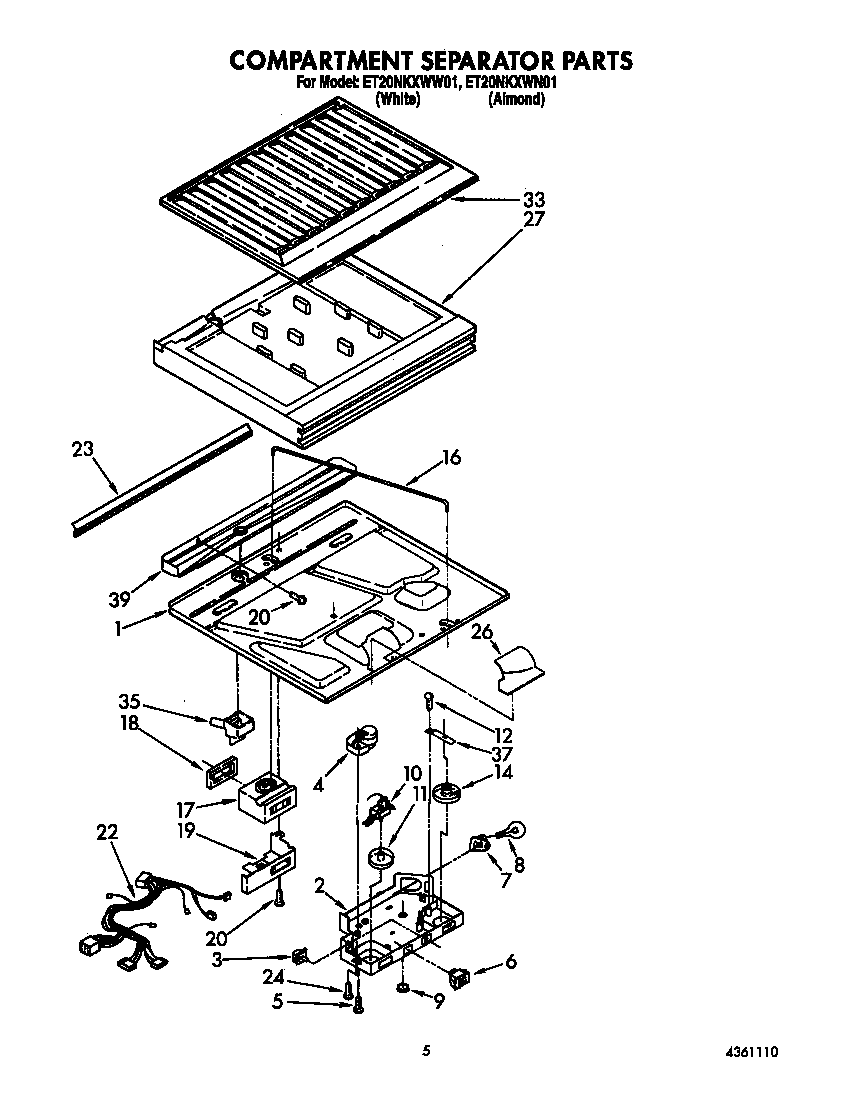 Compartment separator