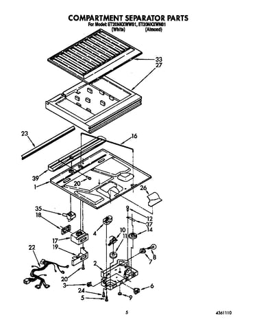 Compartment separator