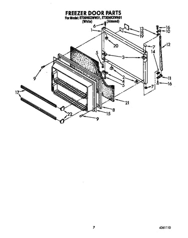 Freezer door