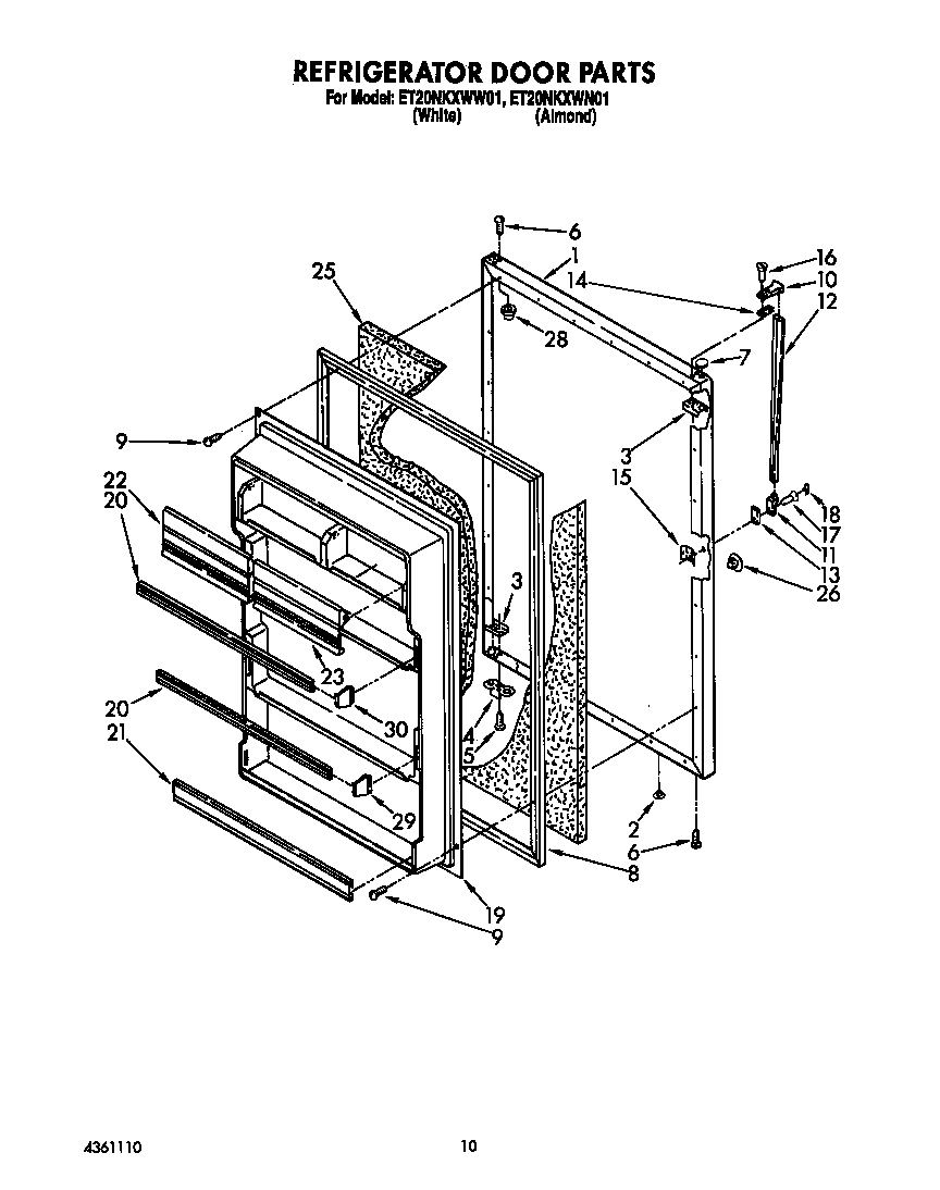Refrigerator door