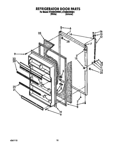 Refrigerator door