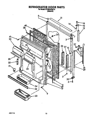 Refrigerator door