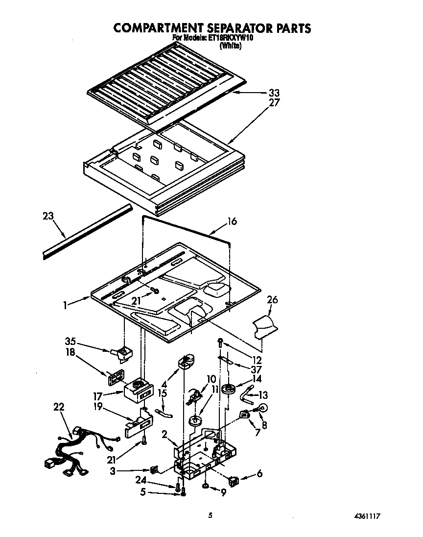 Compartment separator