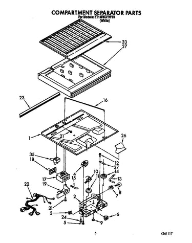 Compartment separator
