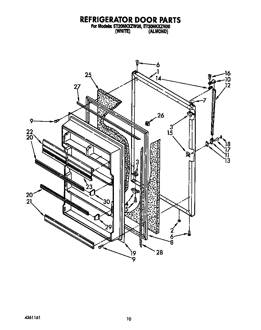 Refrigerator door
