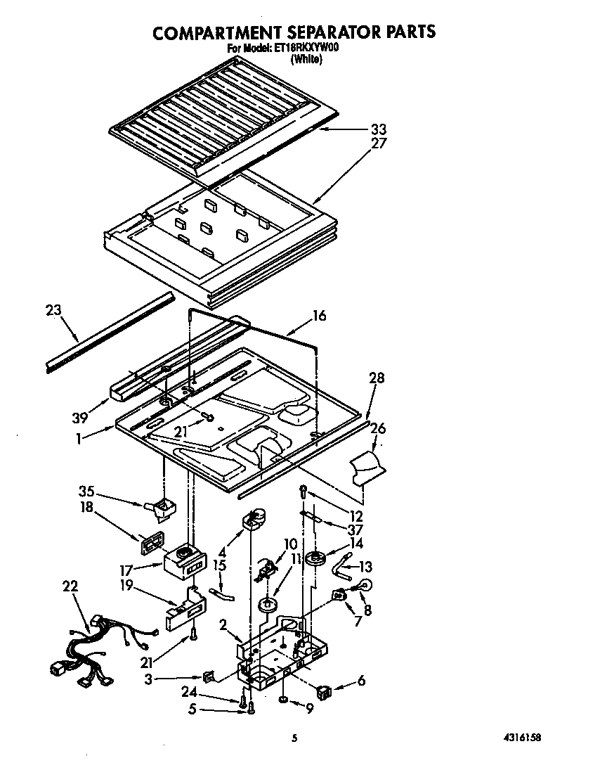 Compartment separator