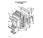 Whirlpool RT18RKXYW00 refrigerator door diagram