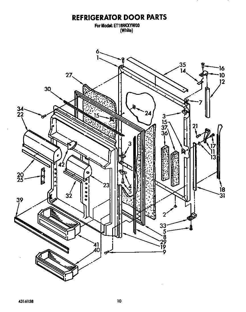 Refrigerator door